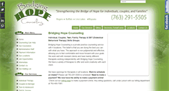 Desktop Screenshot of bridginghopecounseling.com